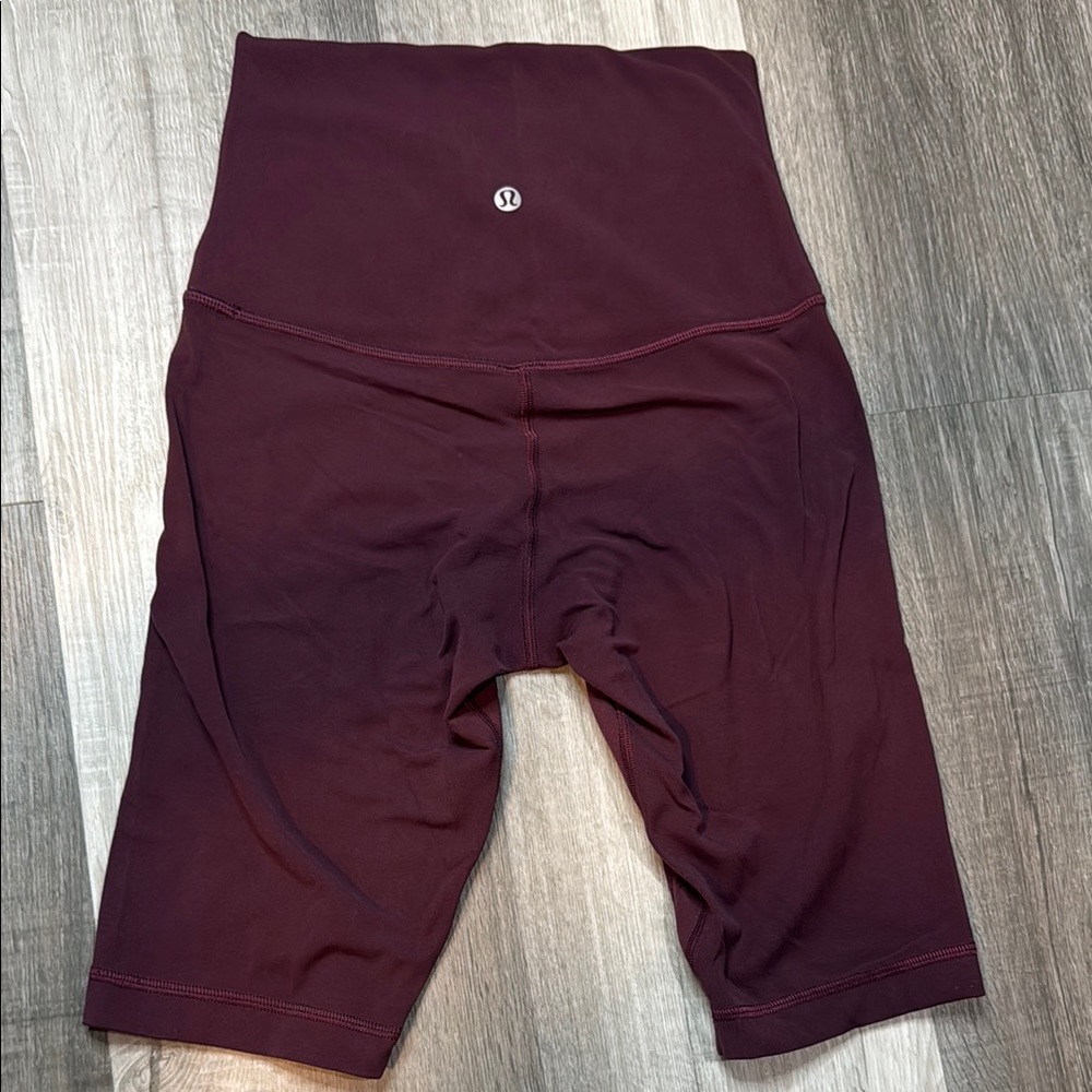 lululemon athletica Women's Deep Maroon high rise align Bike Shorts